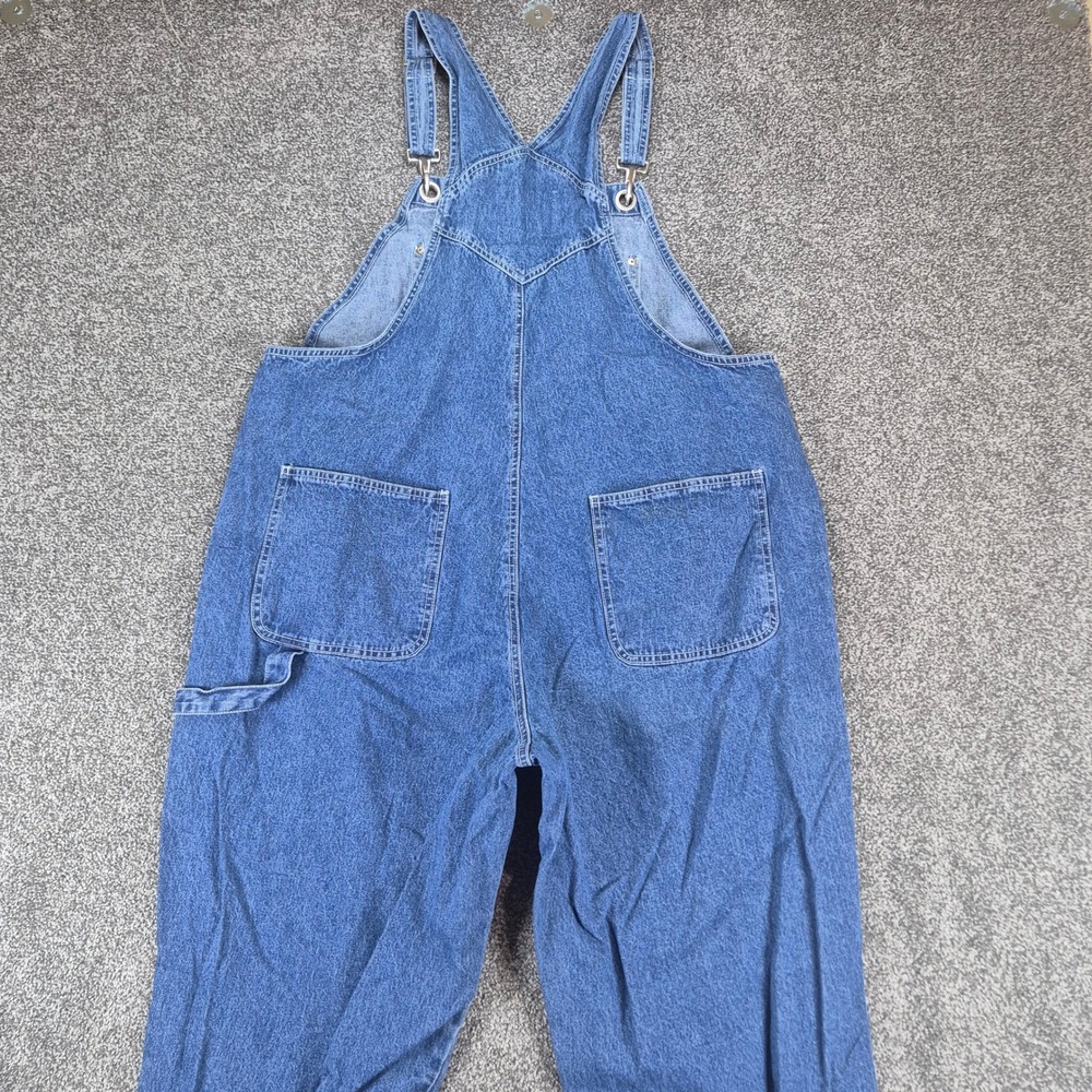 Vintage Revolt Denim Overalls Womens 20 Blue Vintage Carpenter Bib Dungarees - Picture 2 of 10